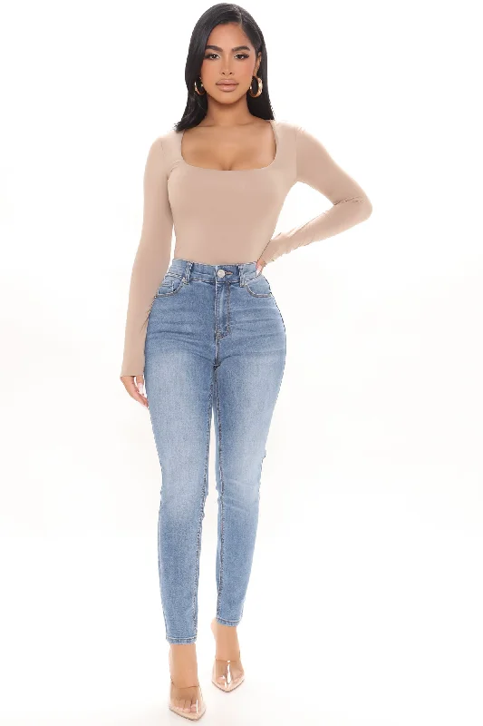 Miley High Rise Ankle Jeans - Light Wash Trendy Plus Size Jeans