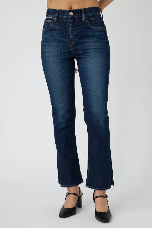 Moussy My Glendora Flare Jeans in Blue Stylish Bootcut Denim Jeans