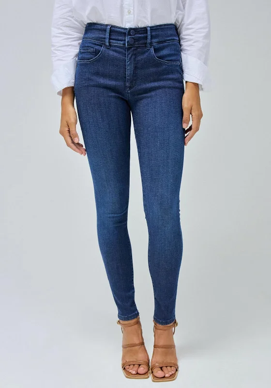 Salsa Secret Push In Skinny Jeans, Blue Fashionable Vintage Wash Jeans