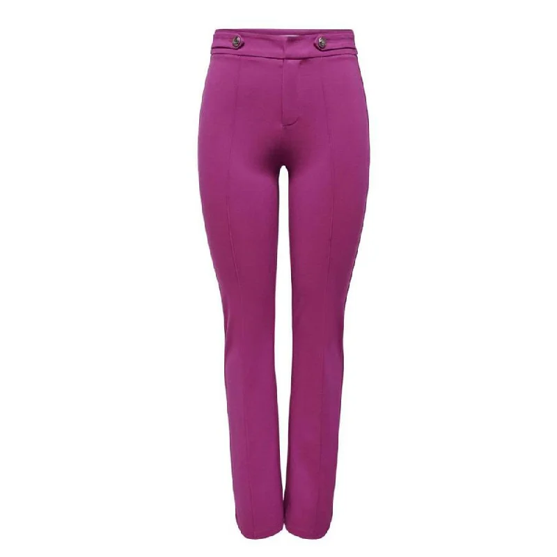 Pink Viscose Jeans & Pant Cozy Relaxed Fit Jeans