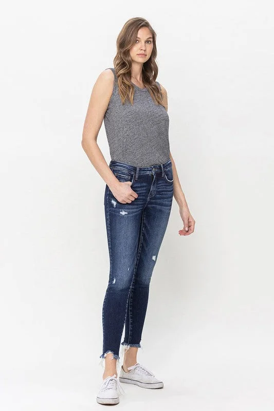 Verifiable Skinny Jeans Comfortable Dark Wash Jeans